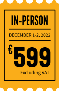 In-person ticket Berlin 1-2 December 2022